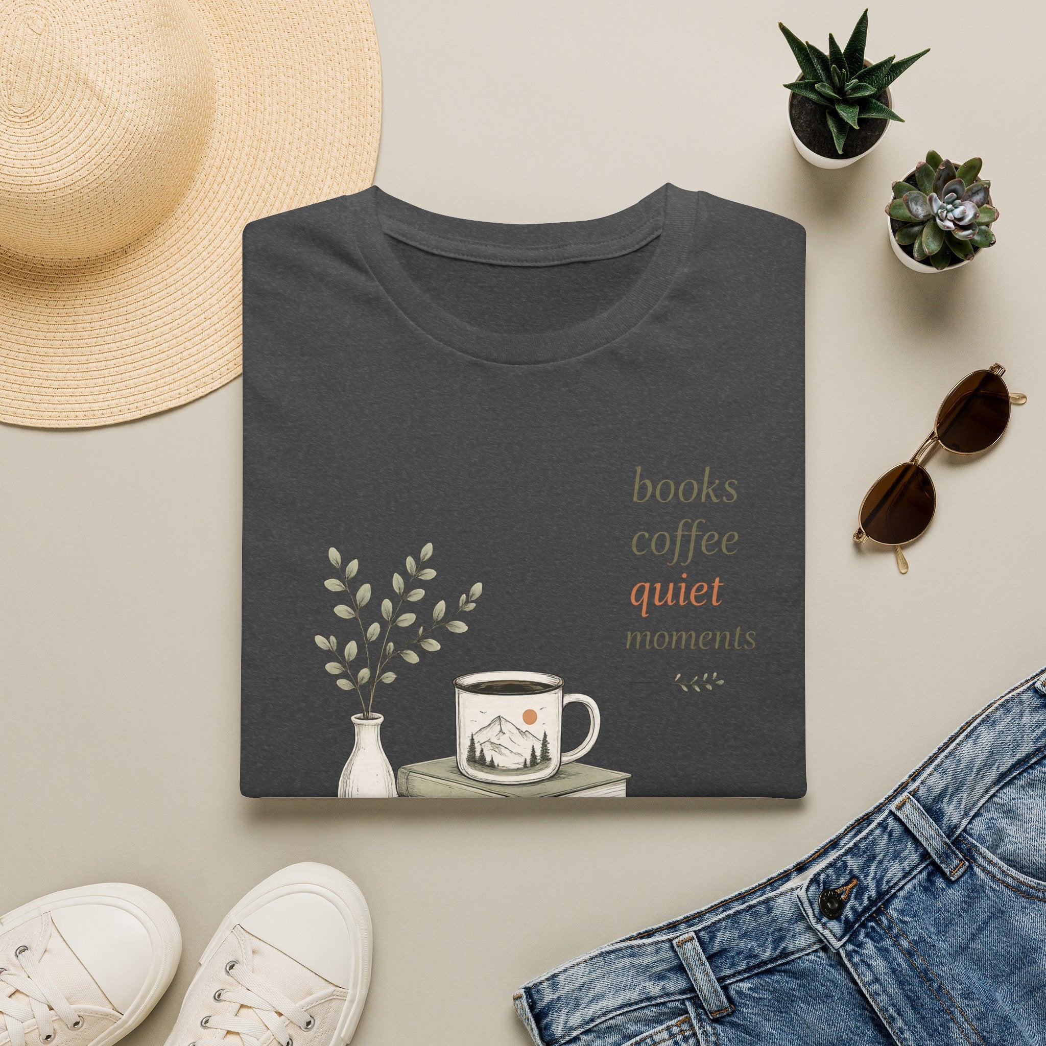 Books Coffee Quiet Moment T-shirt