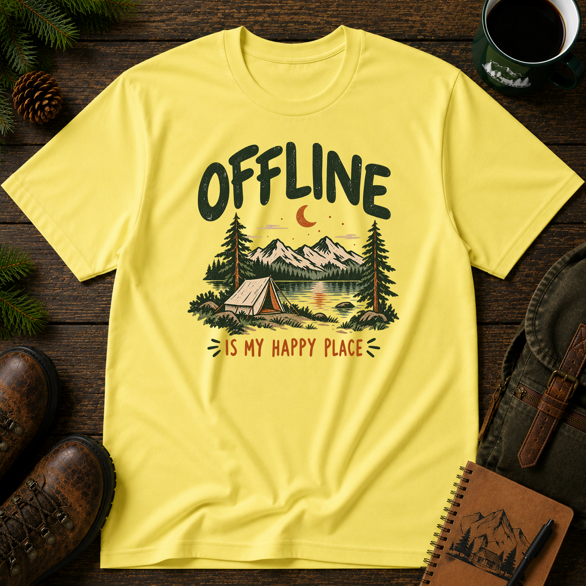 Offline is My Happy Place T-shirt