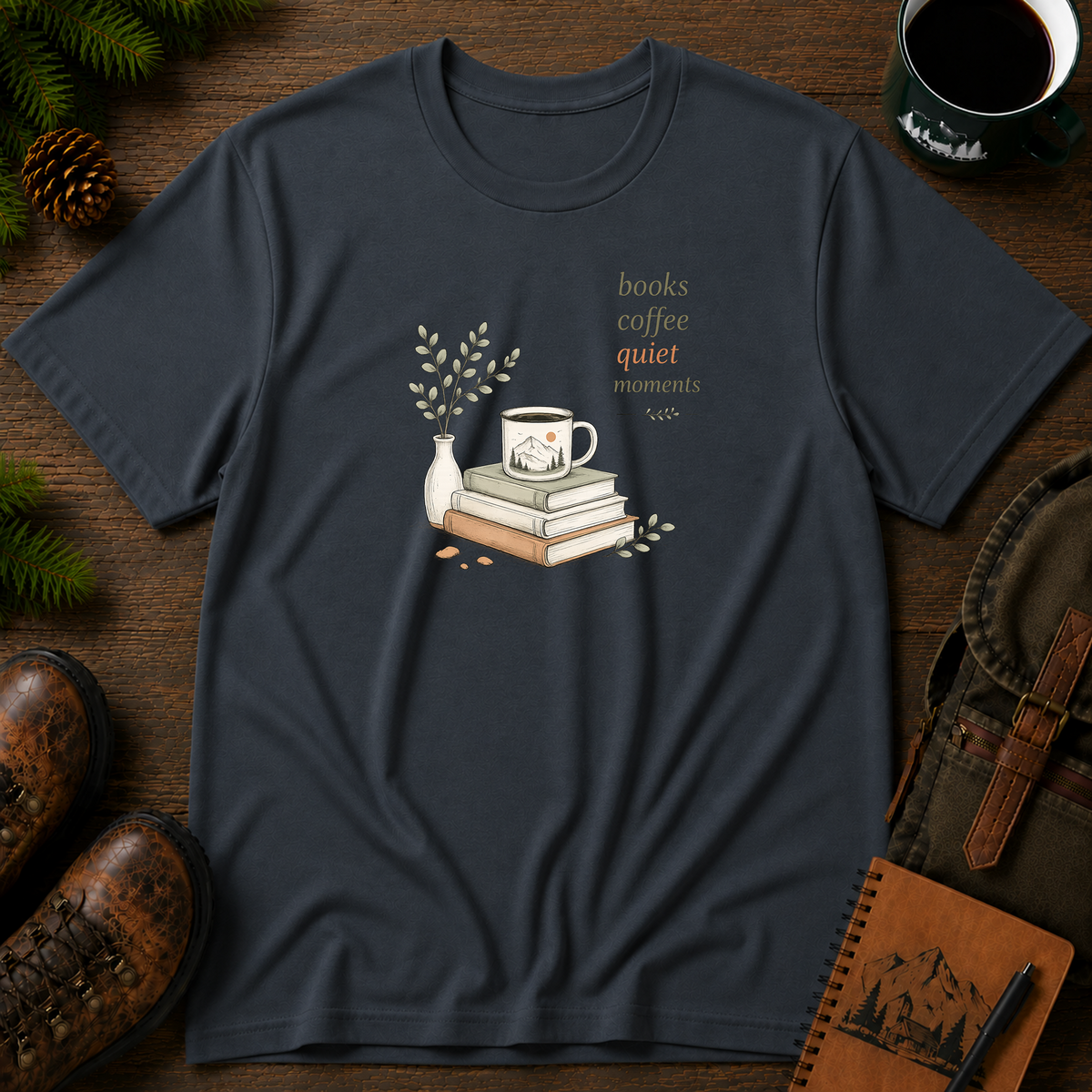 Books Coffee Quiet Moment T-shirt