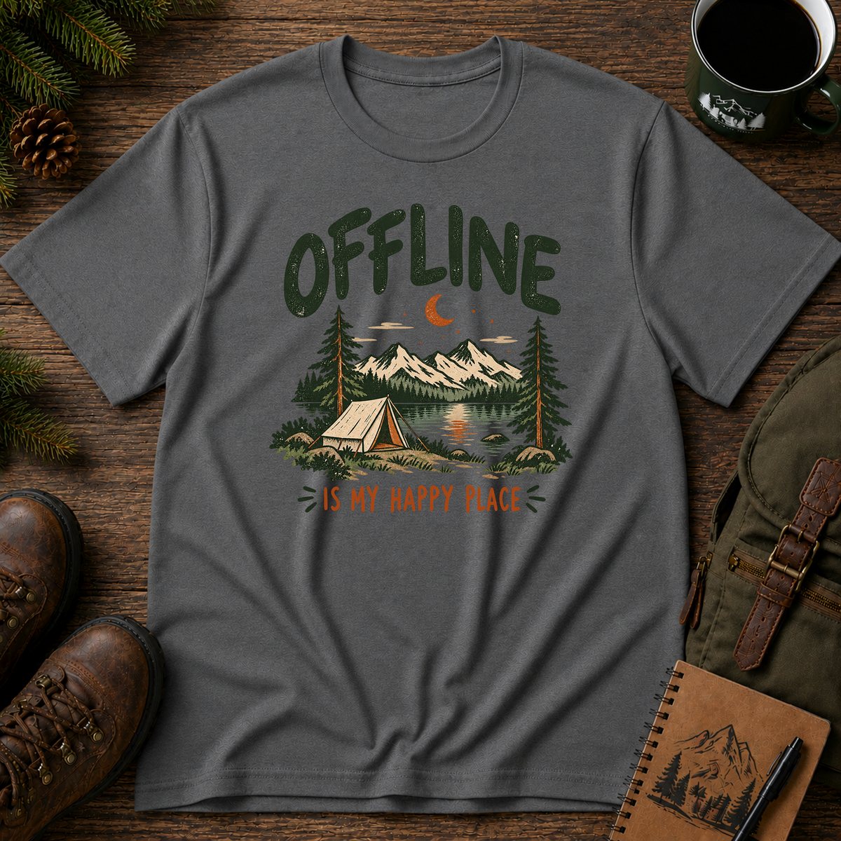 Offline is My Happy Place T-shirt