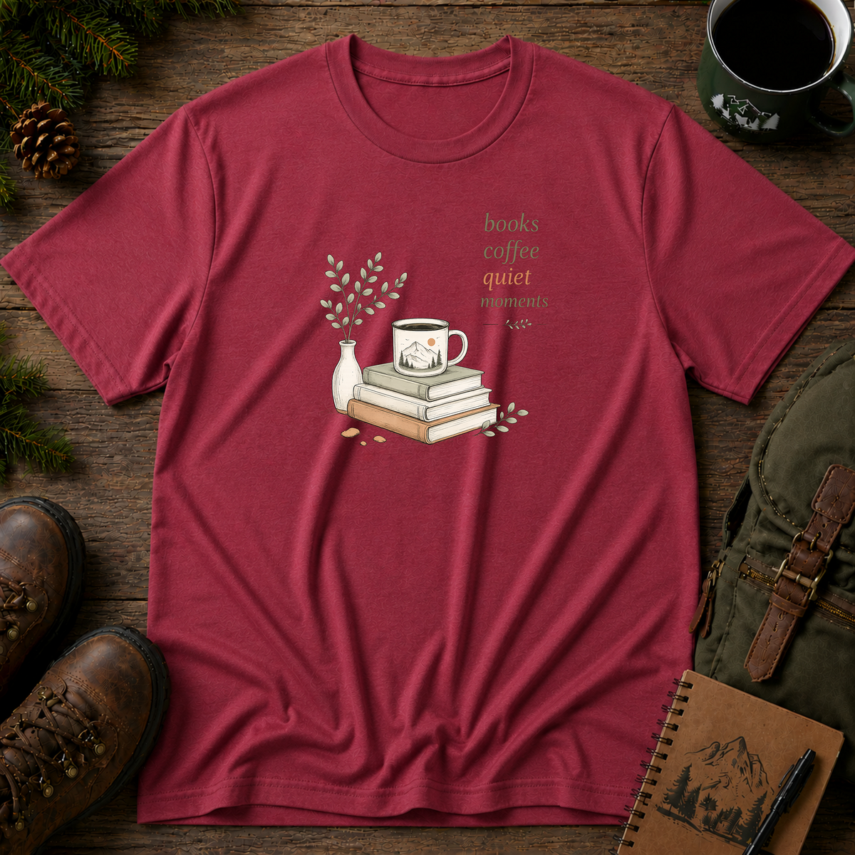 Books Coffee Quiet Moment T-shirt