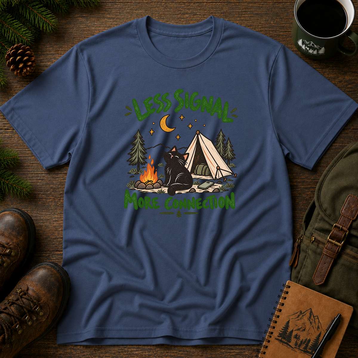 Less Signal More Connection T-shirt