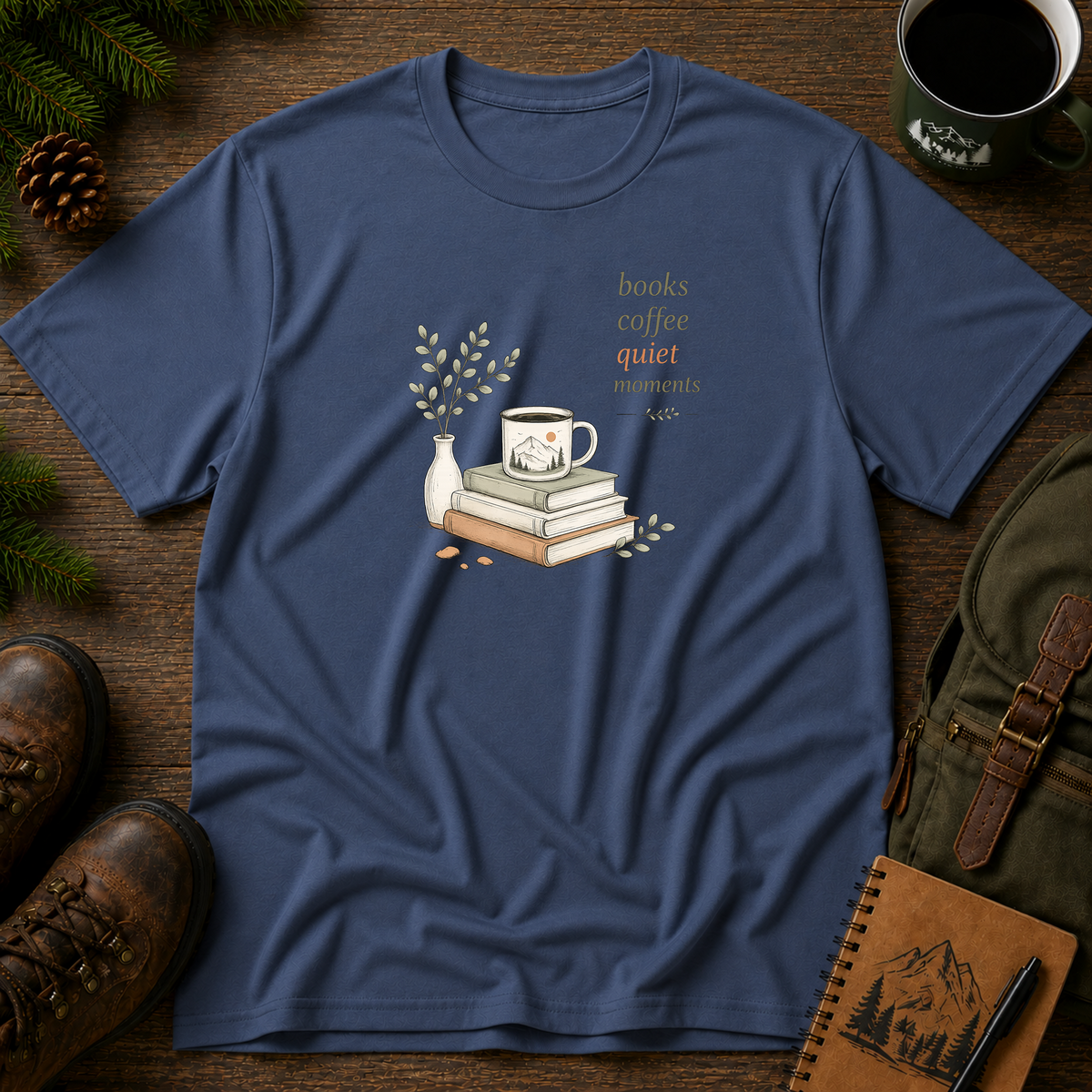 Books Coffee Quiet Moment T-shirt
