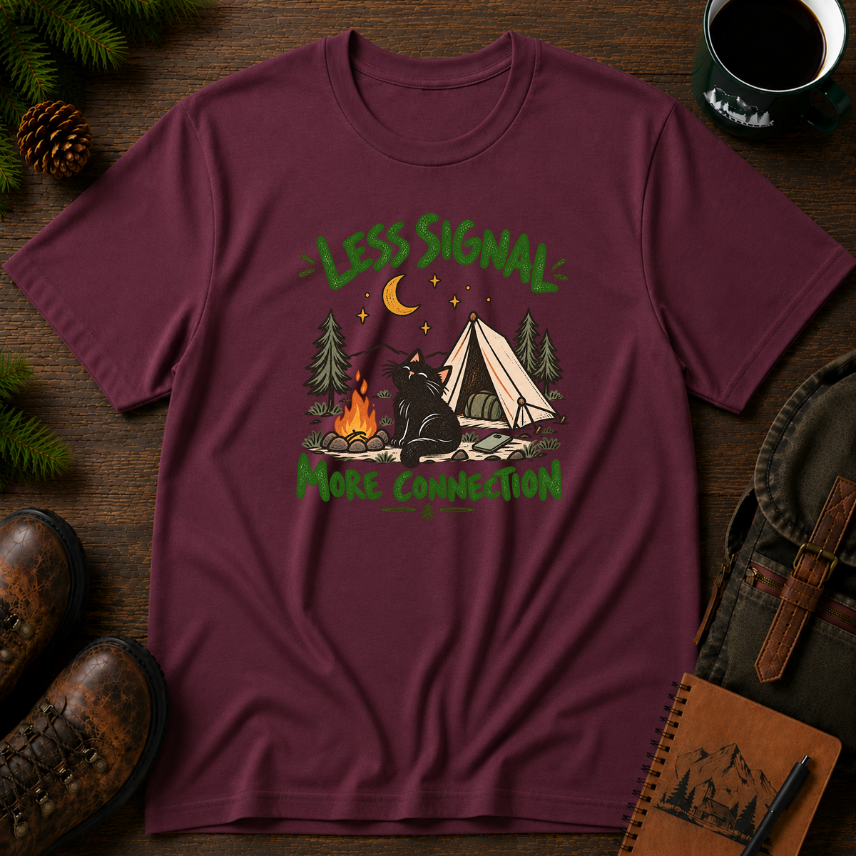 Less Signal More Connection T-shirt
