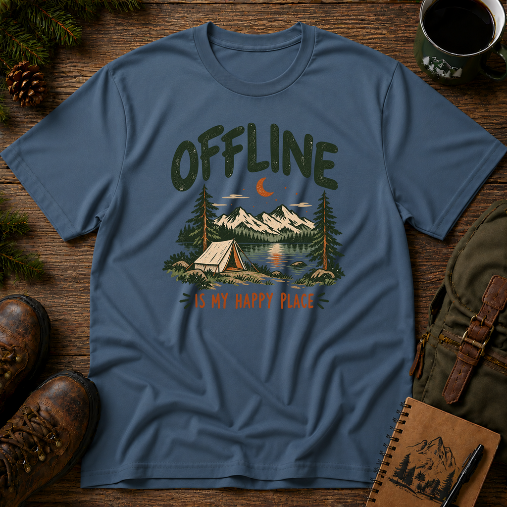 Offline is My Happy Place T-shirt