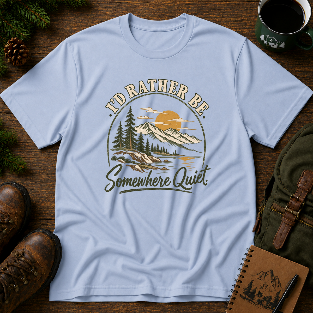 I'd Rather Be Somewhere Quiet T-shirt