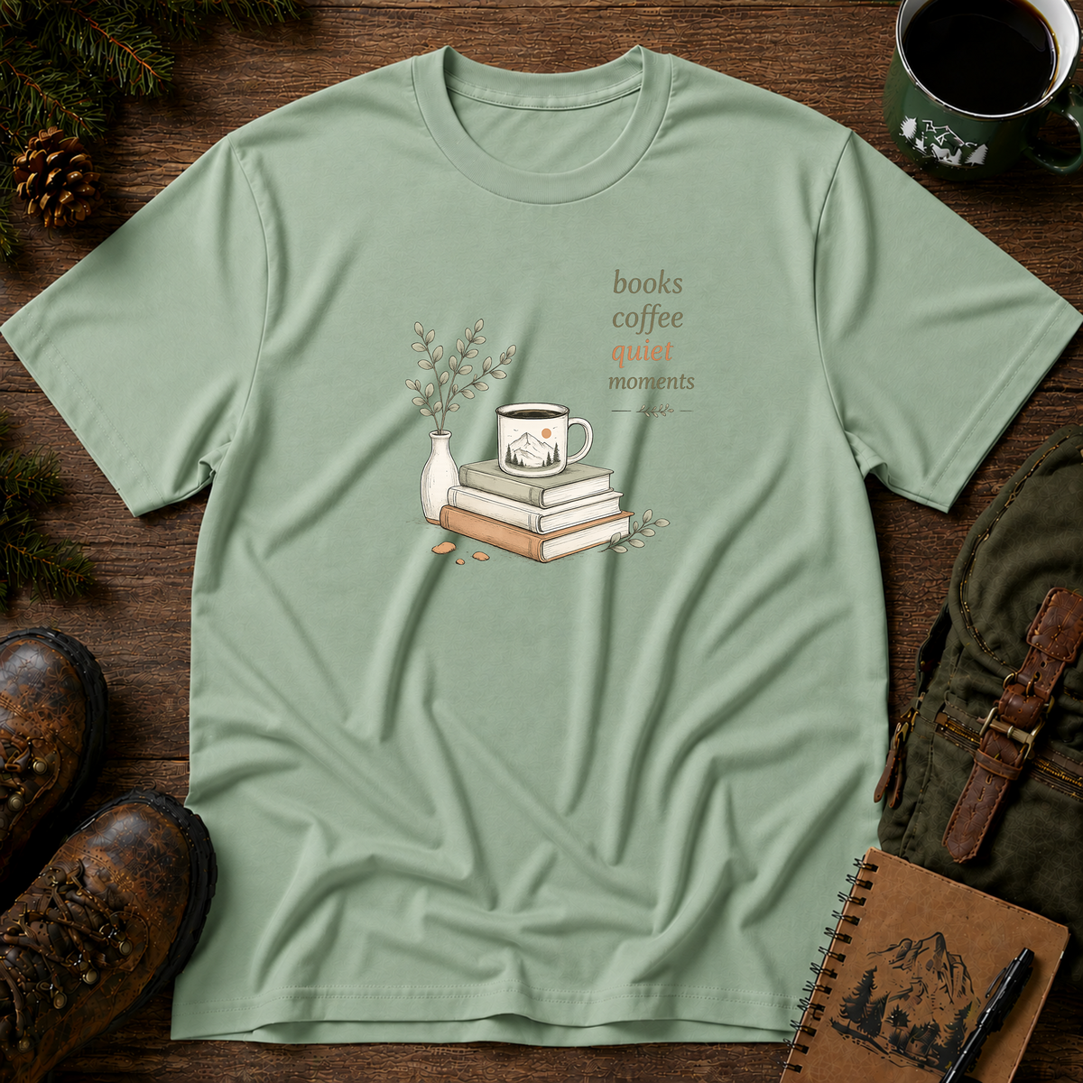Books Coffee Quiet Moment T-shirt