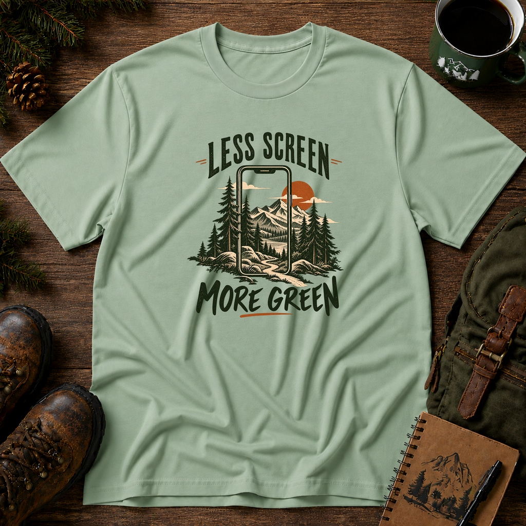 Less Screen More Green T-shirt