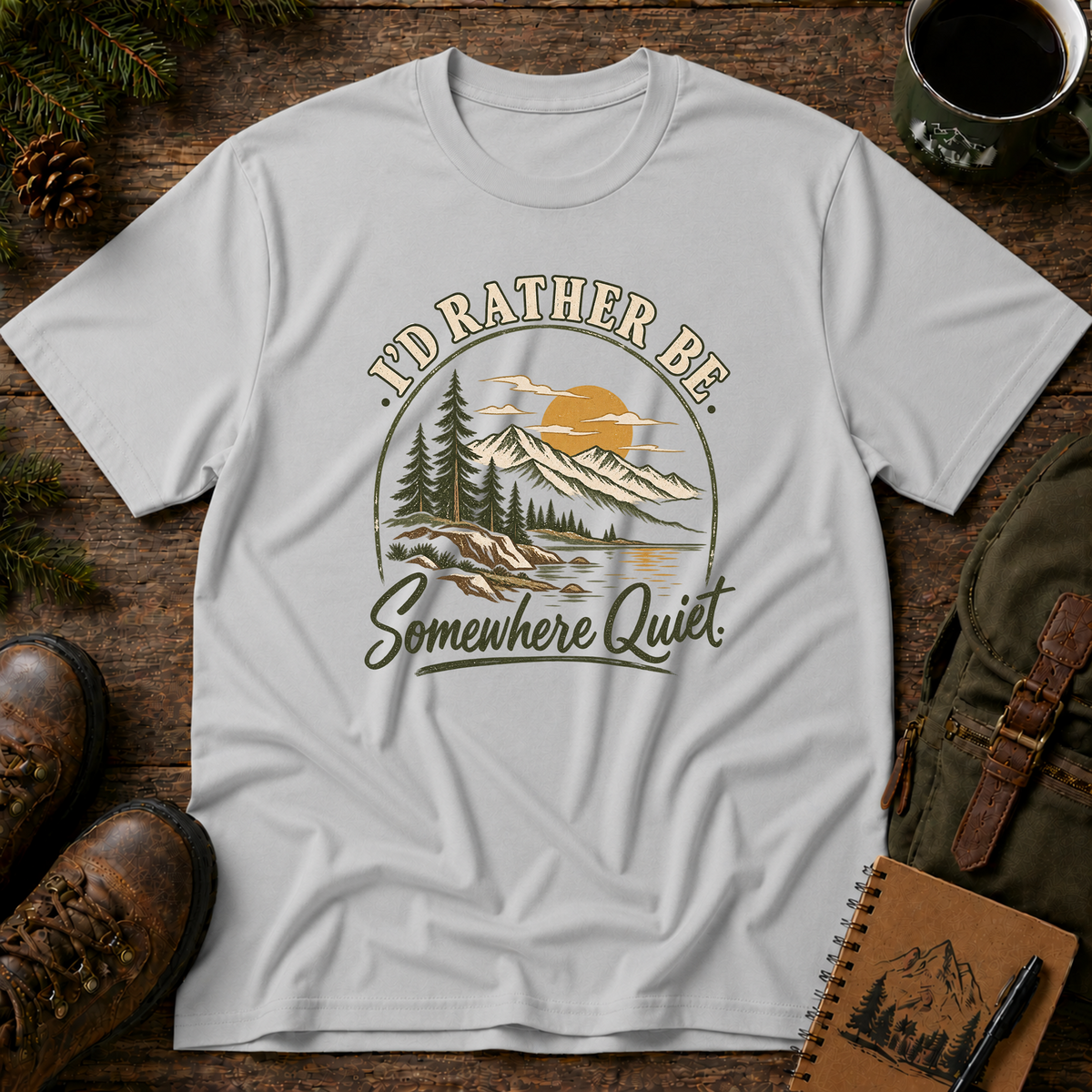 I'd Rather Be Somewhere Quiet T-shirt