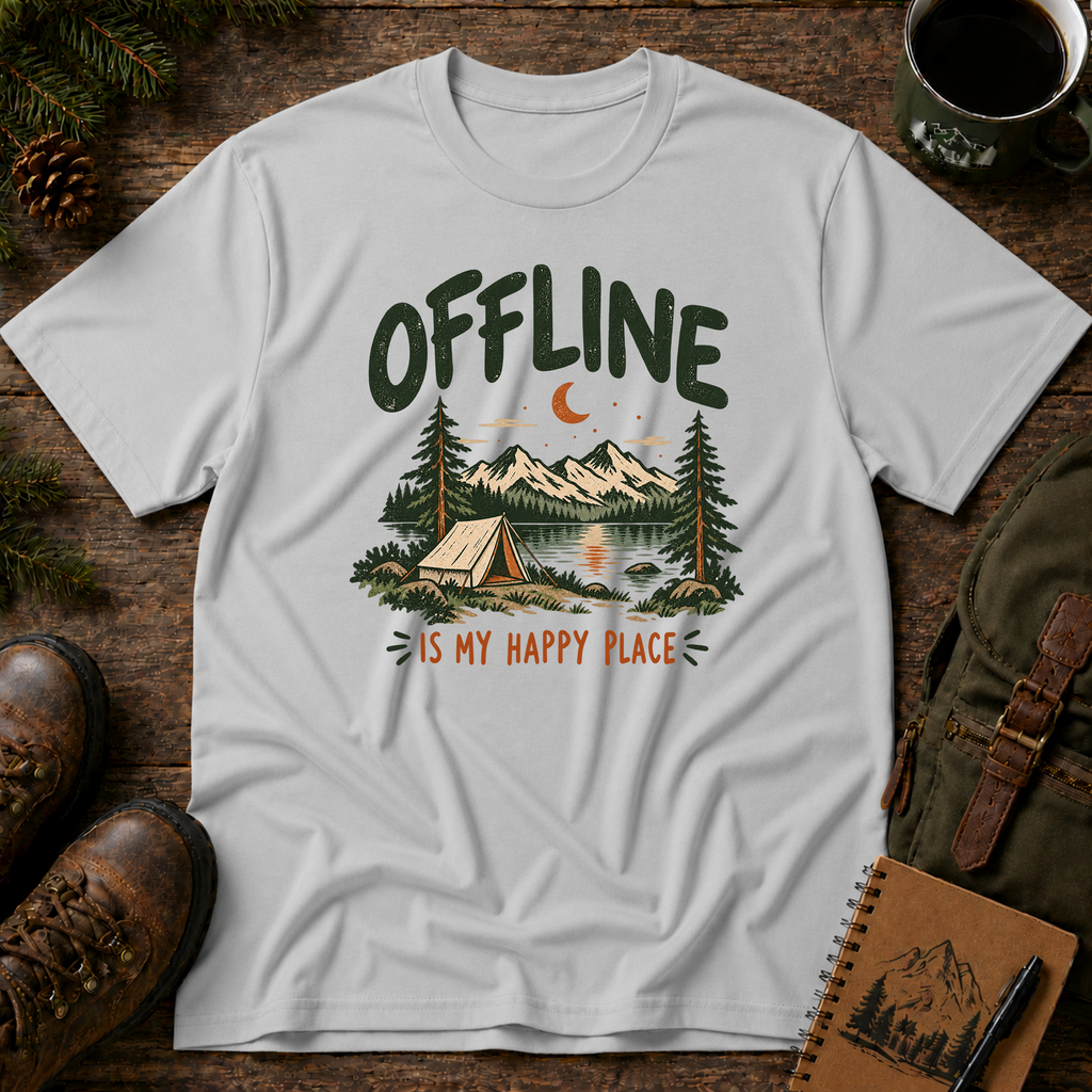 Offline is My Happy Place T-shirt