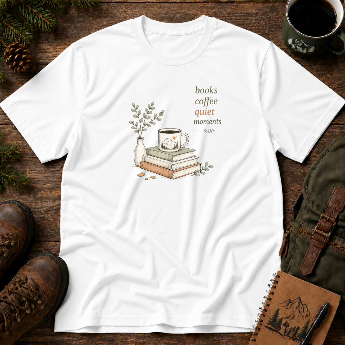 Books Coffee Quiet Moment T-shirt