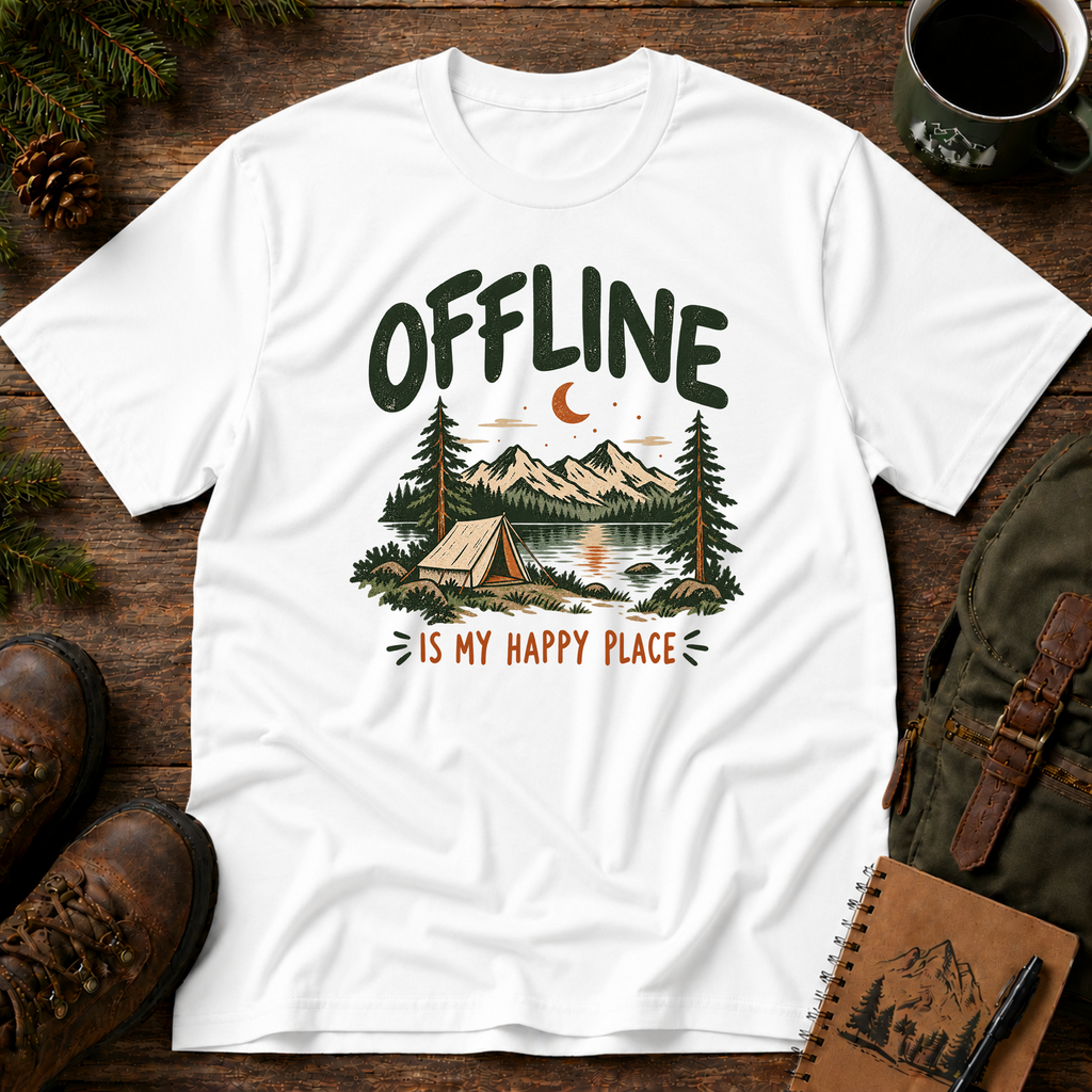 Offline is My Happy Place T-shirt