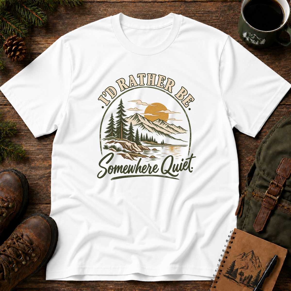 I'd Rather Be Somewhere Quiet T-shirt
