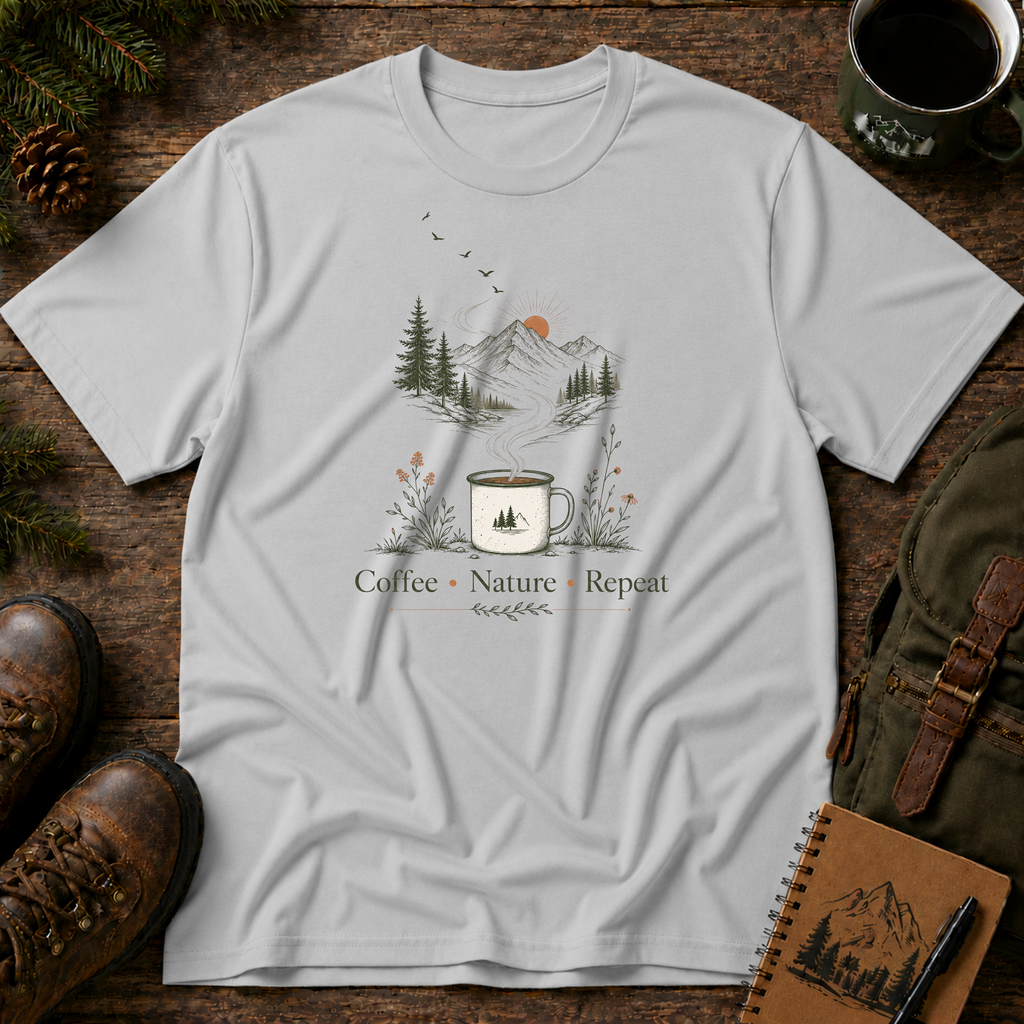 Coffee Nature Repeat T-shirt