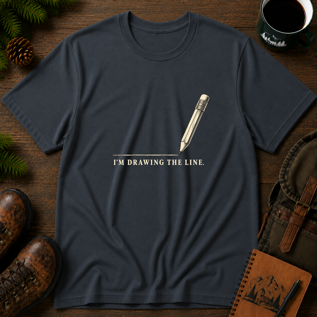 Drawing the line T-shirt