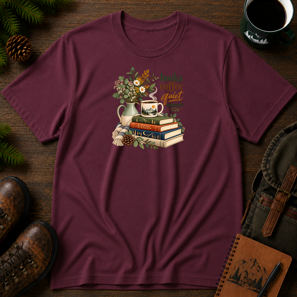 Books Coffee Quiet II T-shirt