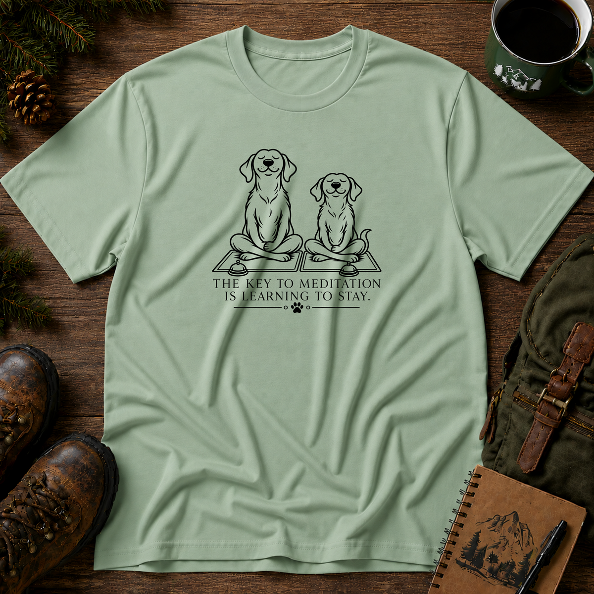 The key to meditation T-shirt