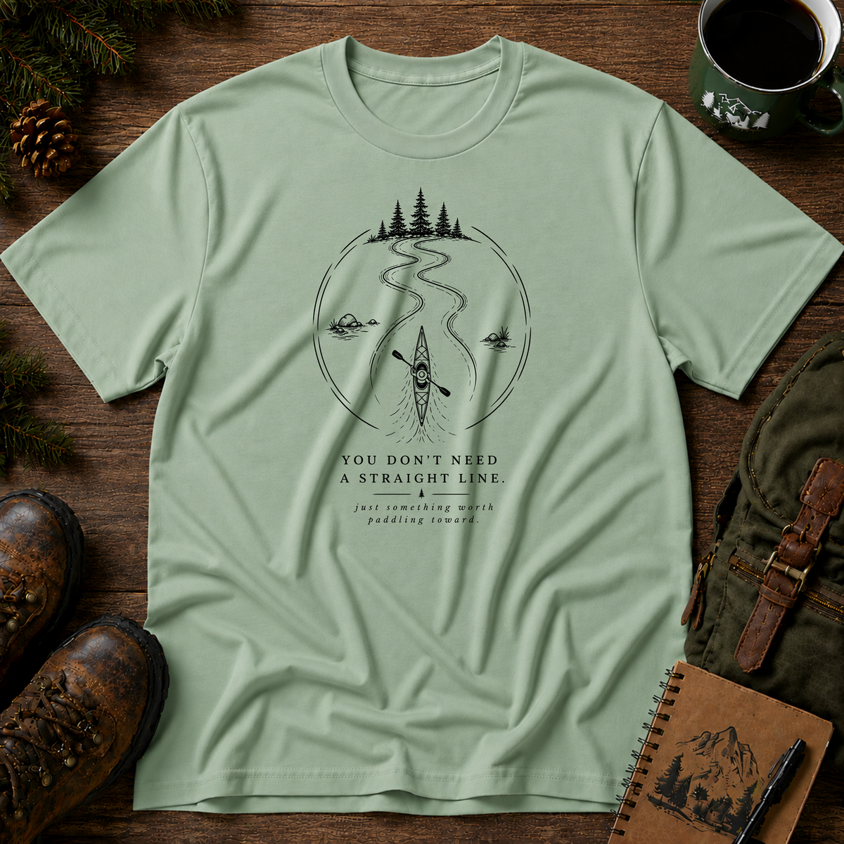 You Don't Need a Straight Line T-shirt