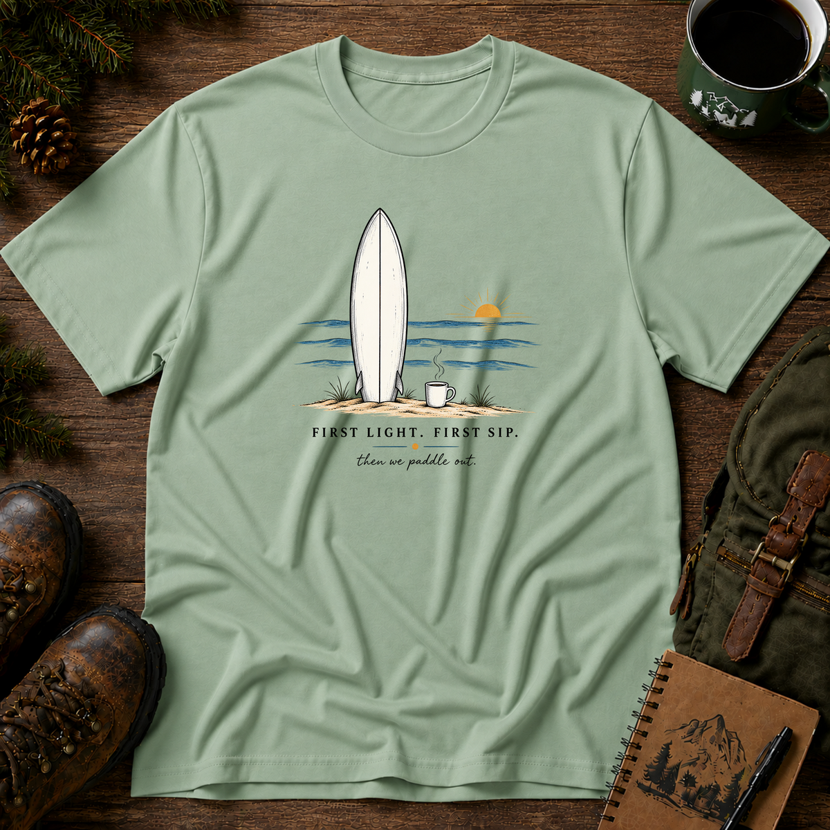 First Light First Sip T-shirt