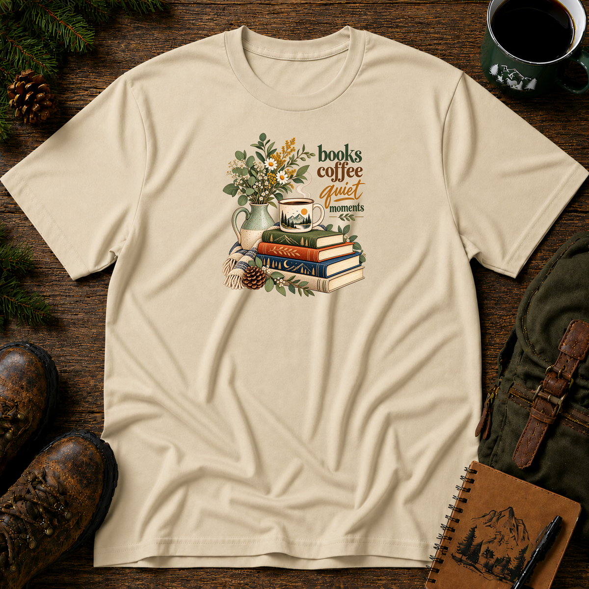 Books Coffee Quiet II T-shirt